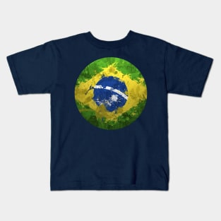 Brazilian Flag T-Shirt Kids T-Shirt